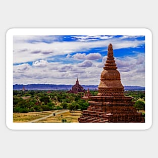 Bagan by Day. Sticker